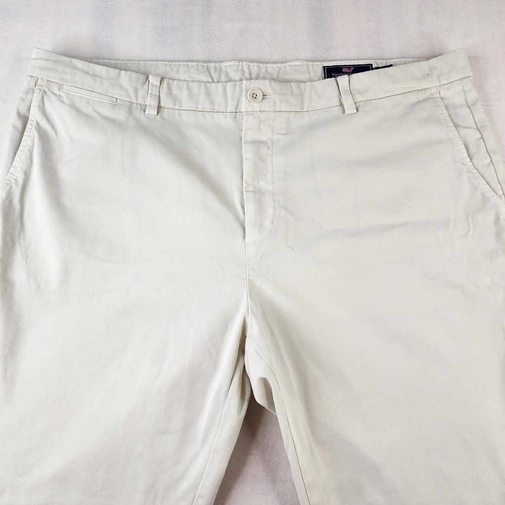 Vineyard Vines Breaker Pants Mens 40x30 Stone Cotton Blend Straight Chino